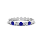 Load image into Gallery viewer, thin-round-diamond-stack-band-with-sapphire-in-white-gold-FD9548BGSABL-NL-WG.jpg
