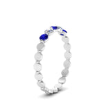 Load image into Gallery viewer, thin-round-diamond-stack-band-with-sapphire-in-white-gold-FD9548BGSABL-NL-WG.jpg
