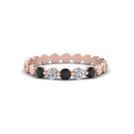 Load image into Gallery viewer, thin-round-stack-band-with-black-diamond-in-rose-gold-FD9548BGBLACK-NL-RG.jpg
