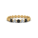 Load image into Gallery viewer, thin-round-stack-band-with-black-diamond-in-yellow-gold-FD9548BGBLACK-NL-YG.jpg
