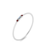 Load image into Gallery viewer, Thin Stack Baguette Ring
