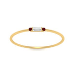 Load image into Gallery viewer, Thin Stack Baguette Ring
