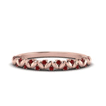 Load image into Gallery viewer, thin-ruby-vintage-wedding-band-in-rose-gold-FD123703BGRUDR-NL-RG-GS
