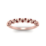 Load image into Gallery viewer, thin-ruby-vintage-wedding-band-in-rose-gold-FD123703BGRUDR-NL-RG-GS
