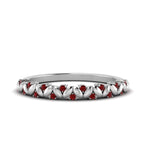 Load image into Gallery viewer, thin-ruby-vintage-wedding-band-in-white-gold-FD123703BGRUDR-NL-WG-GS

