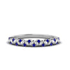 Load image into Gallery viewer, thin-sapphire-vintage-wedding-band-in-white-gold-FD123703BGSABL-NL-WG-GS