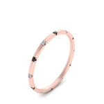 Load image into Gallery viewer, thin-space-out-stackable-band-with-black-diamond-in-rose-gold-FDEWB9437RORGBLACKANGLE2-NL-RG
