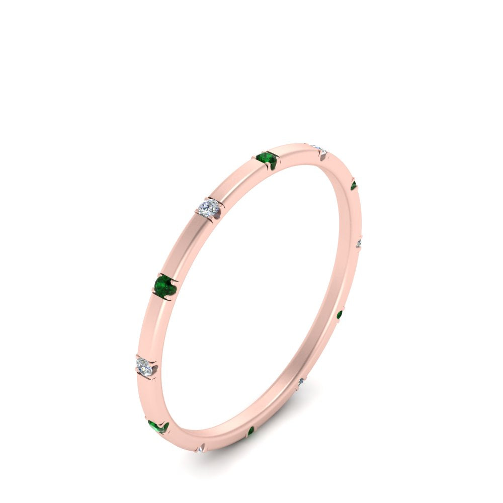 thin-space-out-stackable-diamond-band-with-emerald-in-rose-gold-FDEWB9437RORGEMGRANGLE2-NL-RG
