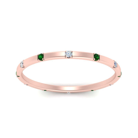 thin-space-out-stackable-diamond-band-with-emerald-in-rose-gold-FDEWB9437RORGEMGRANGLE5-NL-RG