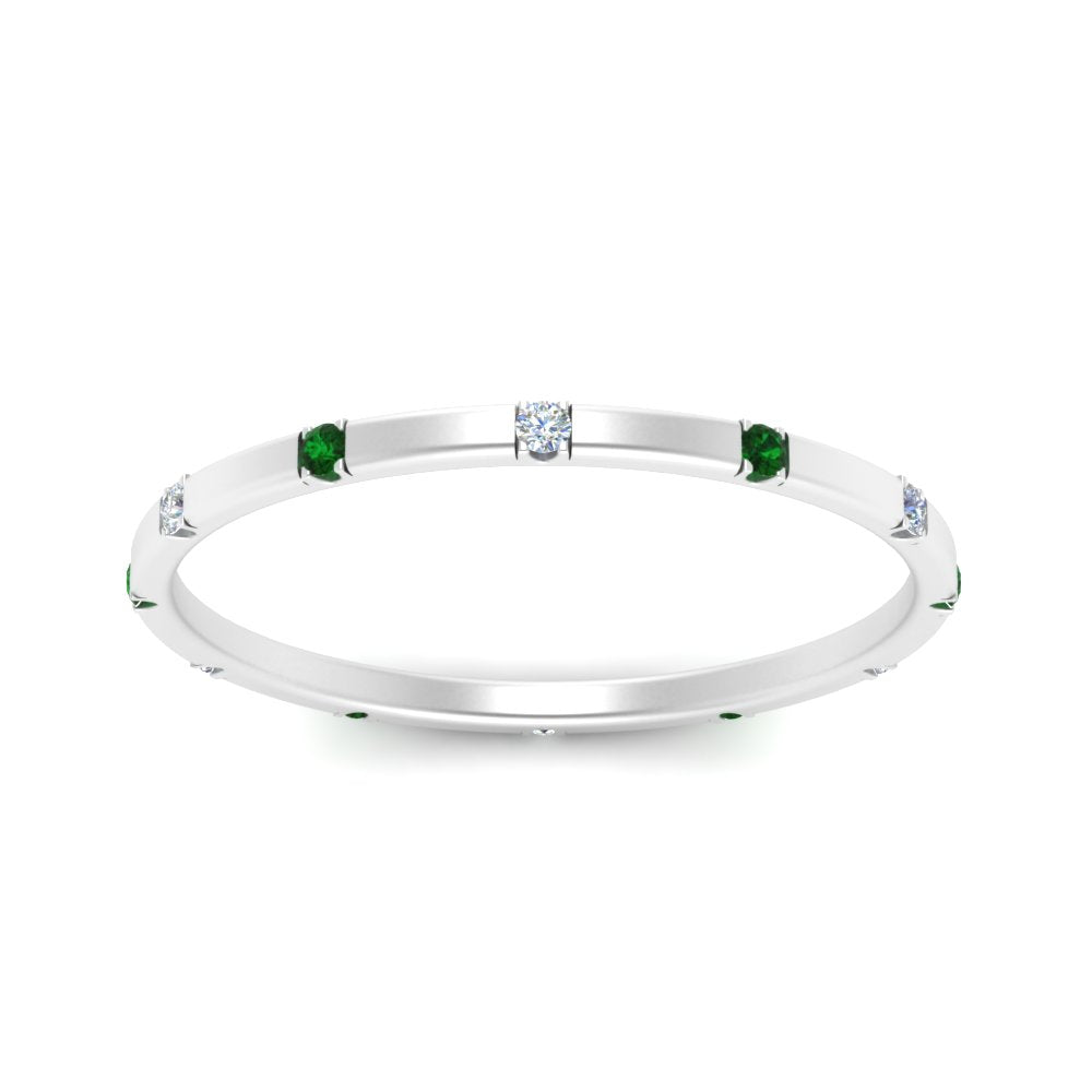thin-space-out-stackable-diamond-band-with-emerald-in-white-gold-FDEWB9437RORGEMGRANGLE5-NL-WG