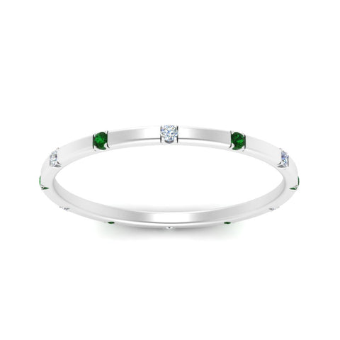 thin-space-out-stackable-diamond-band-with-emerald-in-white-gold-FDEWB9437RORGEMGRANGLE5-NL-WG