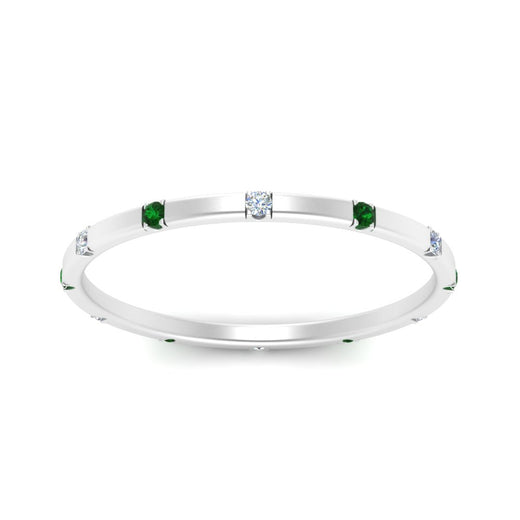thin-space-out-stackable-diamond-band-with-emerald-in-white-gold-FDEWB9437RORGEMGRANGLE5-NL-WG