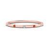 Load image into Gallery viewer, thin-space-out-stackable-diamond-band-with-orange-sapphire-in-rose-gold-FDEWB9437RORGSAOR-NL-RG