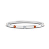 Load image into Gallery viewer, thin-space-out-stackable-diamond-band-with-orange-sapphire-in-white-gold-FDEWB9437RORGSAOR-NL-WG