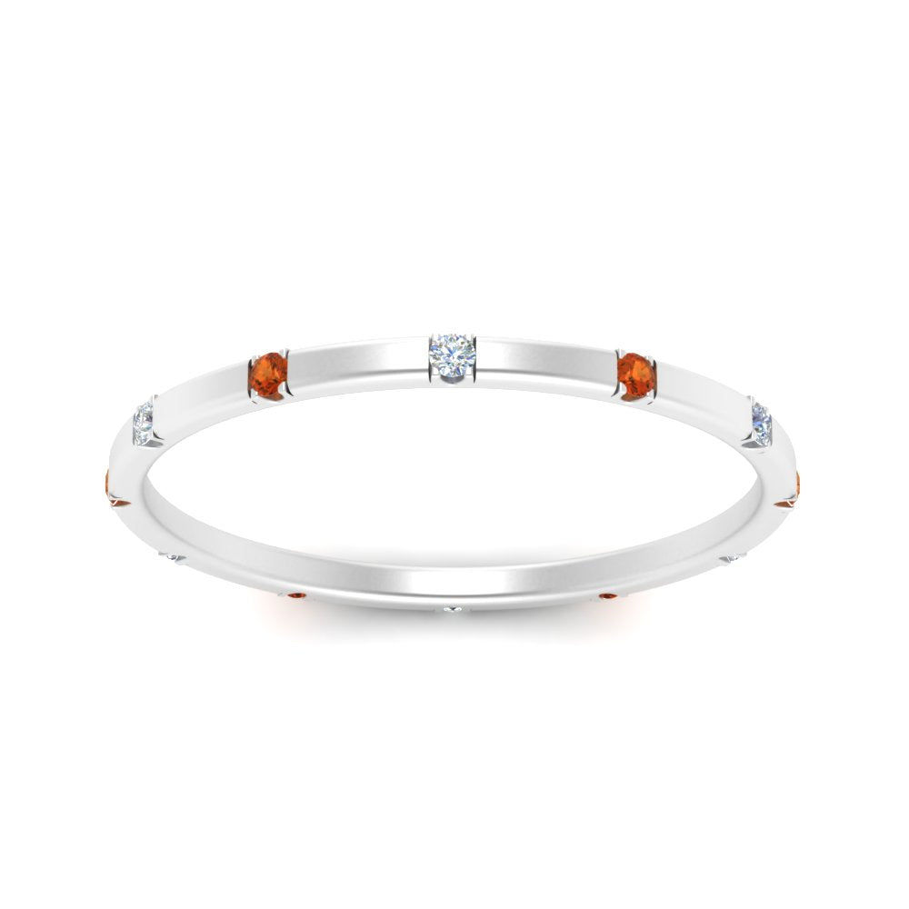 thin-space-out-stackable-diamond-band-with-orange-sapphire-in-white-gold-FDEWB9437RORGSAORANGLE5-NL-WG