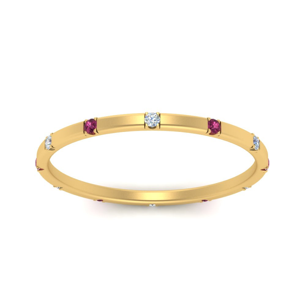 thin-space-out-stackable-diamond-band-with-pink-sapphire-in-yellow-gold-FDEWB9437RORGSADRPIANGLE5-NL-YG