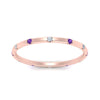 Load image into Gallery viewer, thin-space-out-stackable-diamond-band-with-purple-topaz-in-rose-gold-FDEWB9437RORGVITOANGLE5-NL-RG