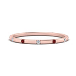Load image into Gallery viewer, thin-space-out-stackable-diamond-band-with-ruby-in-rose-gold-FDEWB9437RORGRUDR-NL-RG
