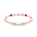 Load image into Gallery viewer, thin-space-out-stackable-diamond-band-with-ruby-in-rose-gold-FDEWB9437RORGRUDRANGLE5-NL-RG
