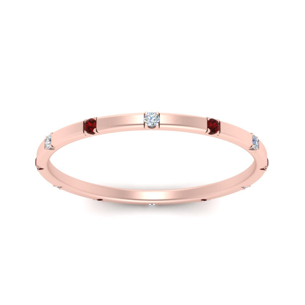 thin-space-out-stackable-diamond-band-with-ruby-in-rose-gold-FDEWB9437RORGRUDRANGLE5-NL-RG