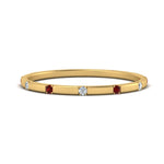Load image into Gallery viewer, thin-space-out-stackable-diamond-band-with-ruby-in-yellow-gold-FDEWB9437RORGRUDR-NL-YG
