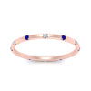 Load image into Gallery viewer, thin-space-out-stackable-diamond-band-with-sapphire-in-rose-gold-FDEWB9437RORGSABLANGLE5-NL-RG