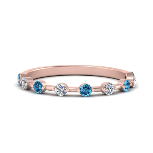 Thin Spaced Out Stack Wedding Band