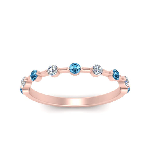 Thin Spaced Out Stack Wedding Band