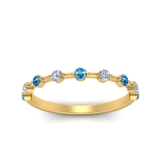 Thin Spaced Out Stack Wedding Band