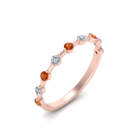 Thin Spaced Out Stack Wedding Band