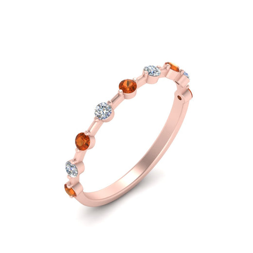 Thin Spaced Out Stack Wedding Band