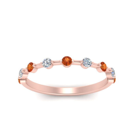 Thin Spaced Out Stack Wedding Band