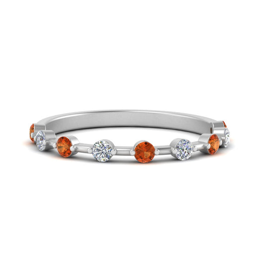 Thin Spaced Out Stack Wedding Band