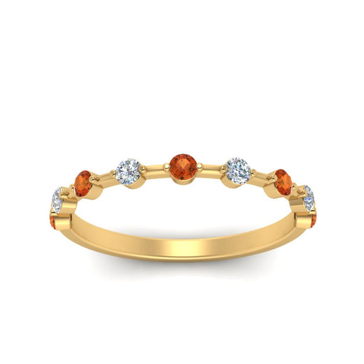 Thin Spaced Out Stack Wedding Band