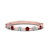 Load image into Gallery viewer, Thin Spaced Out Stack Wedding Band