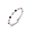 Load image into Gallery viewer, Thin Spaced Out Stack Wedding Band