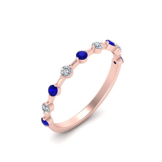 Thin Spaced Out Stack Wedding Band