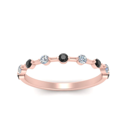 Thin Spaced Out Stack Wedding Band