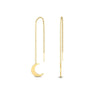 Load image into Gallery viewer, threadmoondangleearring-in-yellow-gold-FDEAR8855ANGLE1-NL-YG