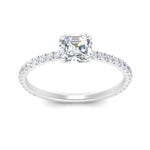 Load image into Gallery viewer, three-fourth-under-halo-asscher-cut-diamond-engagement-ring-in-FD9168ASRANGLE3-NL-WG
