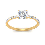 Load image into Gallery viewer, three-fourth-under-halo-asscher-cut-diamond-engagement-ring-in-FD9168ASRANGLE3-NL-YG

