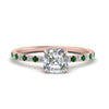 Load image into Gallery viewer, three-fourth-under-halo-asscher-cut-diamond-engagement-ring-with-emerald-in-FD9168ASRGEMGRANGLE3-NL-RG
