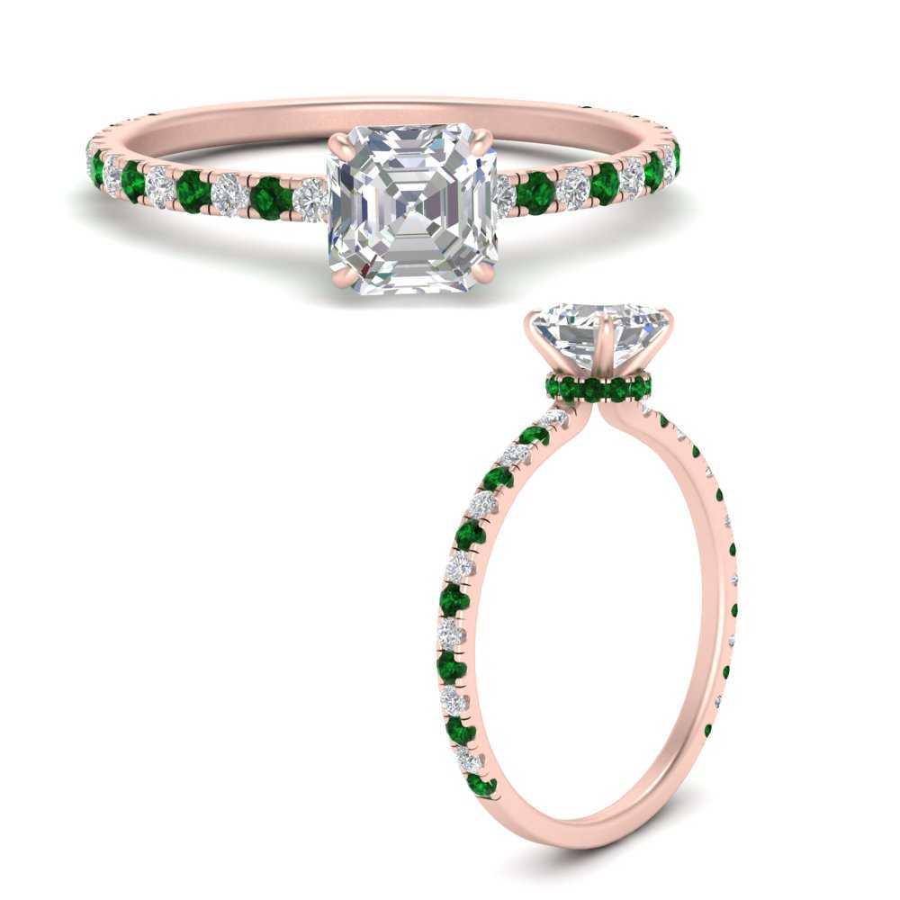 three-fourth-under-halo-asscher-cut-diamond-engagement-ring-with-emerald-in-FD9168ASRGEMGRANGLE3-NL-RG