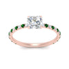 Load image into Gallery viewer, three-fourth-under-halo-asscher-cut-diamond-engagement-ring-with-emerald-in-FD9168ASRGEMGRANGLE3-NL-RG