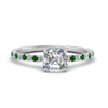 Load image into Gallery viewer, three-fourth-under-halo-asscher-cut-diamond-engagement-ring-with-emerald-in-FD9168ASRGEMGRANGLE3-NL-WG
