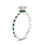 Load image into Gallery viewer, three-fourth-under-halo-asscher-cut-diamond-engagement-ring-with-emerald-in-FD9168ASRGEMGRANGLE3-NL-WG
