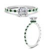 Load image into Gallery viewer, three-fourth-under-halo-asscher-cut-diamond-engagement-ring-with-emerald-in-FD9168ASRGEMGRANGLE3-NL-WG