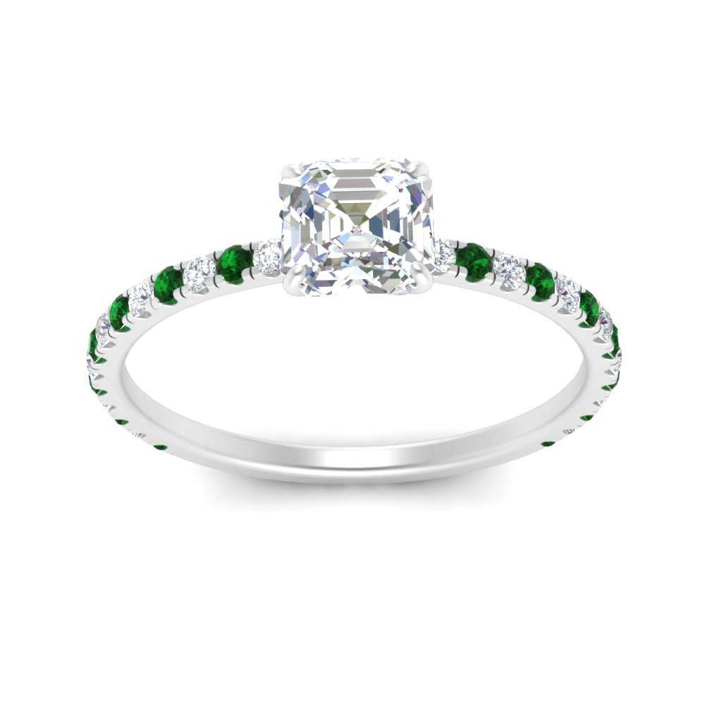 three-fourth-under-halo-asscher-cut-diamond-engagement-ring-with-emerald-in-FD9168ASRGEMGRANGLE3-NL-WG