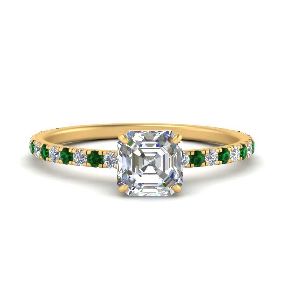 three-fourth-under-halo-asscher-cut-diamond-engagement-ring-with-emerald-in-FD9168ASRGEMGRANGLE3-NL-YG
