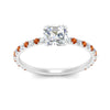 Load image into Gallery viewer, three-fourth-under-halo-asscher-cut-diamond-engagement-ring-with-orange-sapphire-in-FD9168ASRGSAORANGLE3-NL-WG